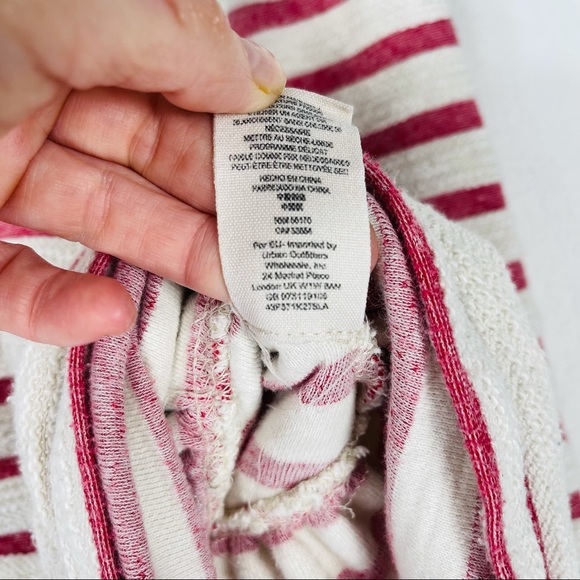 Free People red white striped peplum jacket - Picture 14 of 16